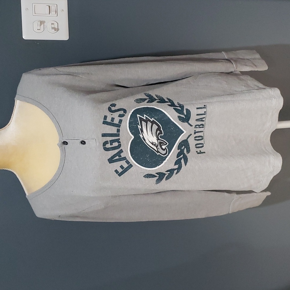 NFL Team Apparel Philadelphia Eagles Love Henley Thermal Sz XXL